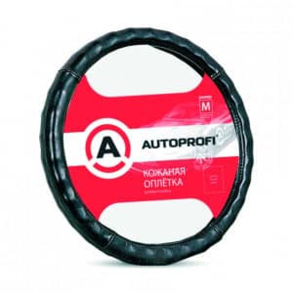 Оплетка на Руль AUTOPROFI AP-765 BK (M) Кожа