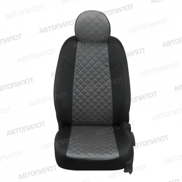 Чехлы Автопилот Алькантара Ромб на Fiat Scudo (8 мест) 2007-2016 г.в.